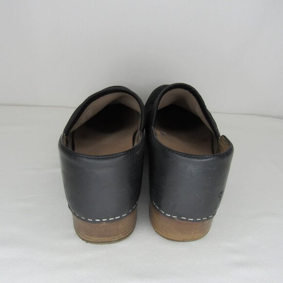 Dansko Black Brushed Suede Clogs Women's 38 8 - Picture 4 of 9